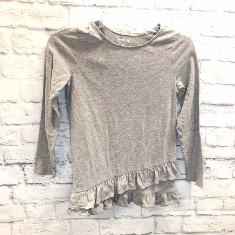 Lands End Gray Size 10 Girls Long Sleeve Shirt