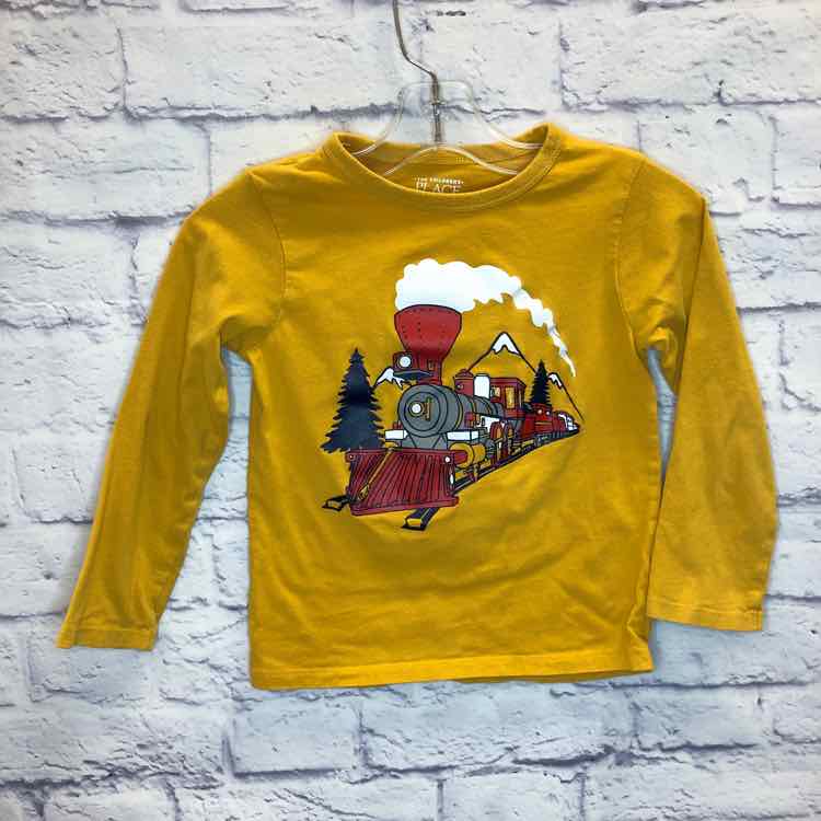 Childrens Place Yellow Size 4T Boys Long Sleeve Shirt