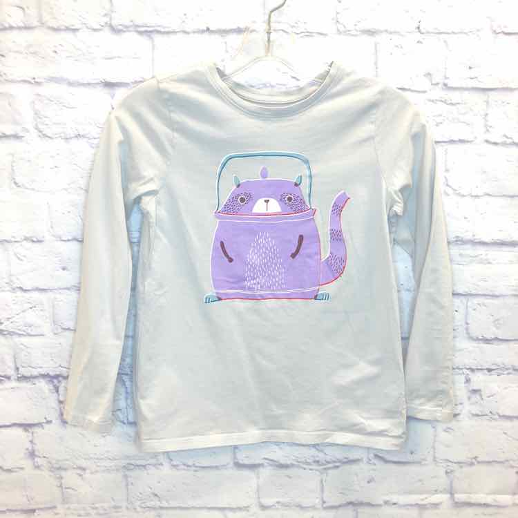 Tea Gray Size 12 Girls Long Sleeve Shirt