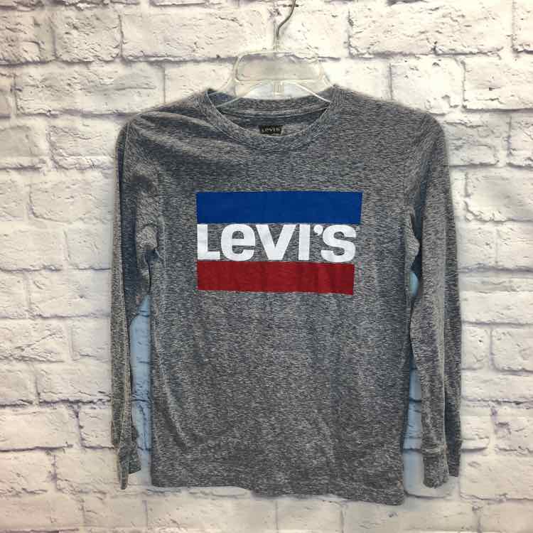 Levis Blue Size 10 Boys Long Sleeve Shirt