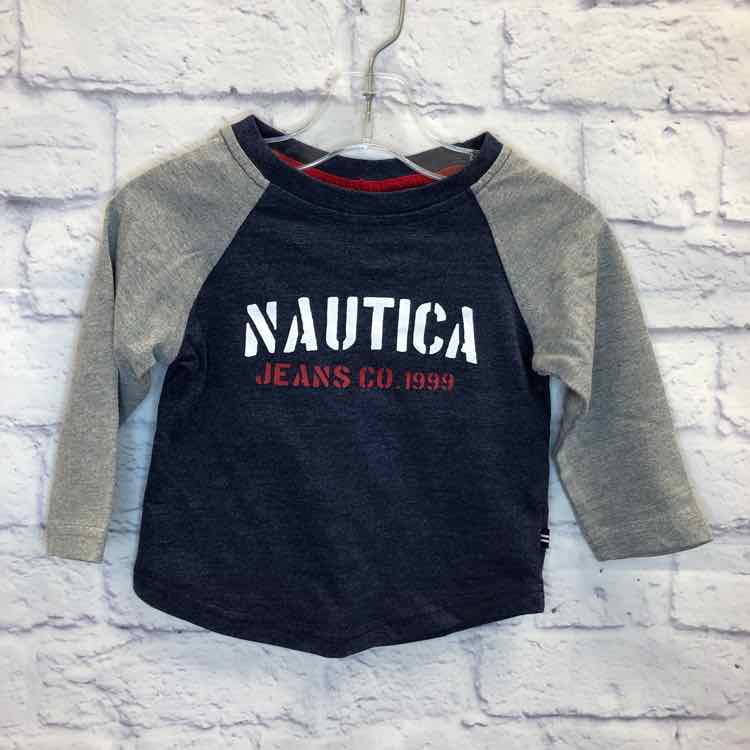 Nautica Navy Size 12 Months Boys Long Sleeve Shirt