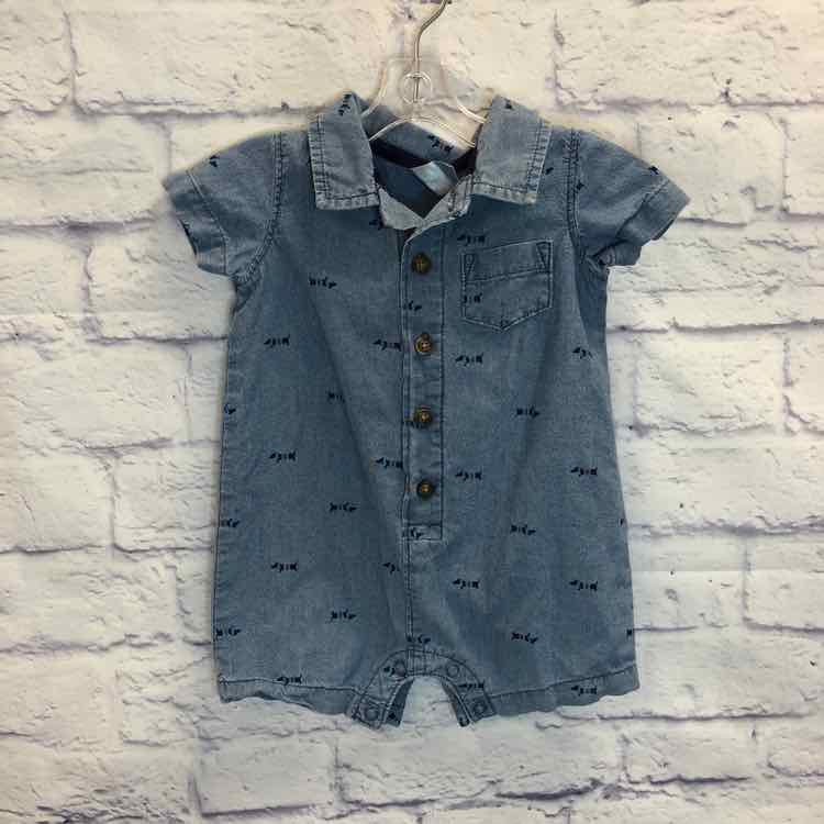 Carters Blue Size 6 Months Boys Romper