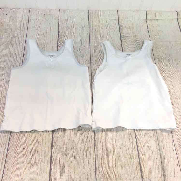 Carters White Size 2T Girls Tank Top