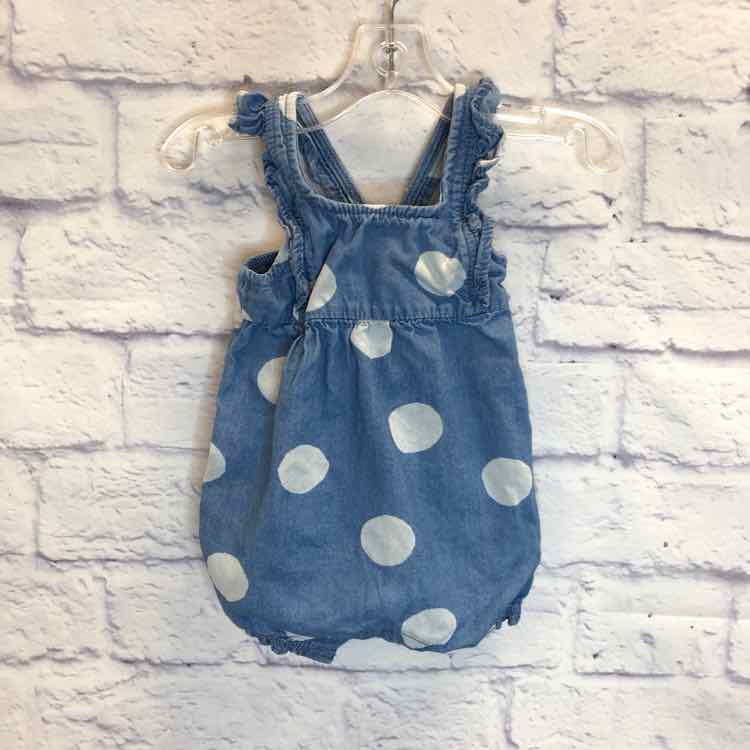 Carters Blue Size Newborn Girls Romper