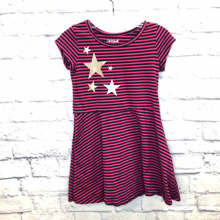 Cat & Jack Stripe Size 6 Girls Dress