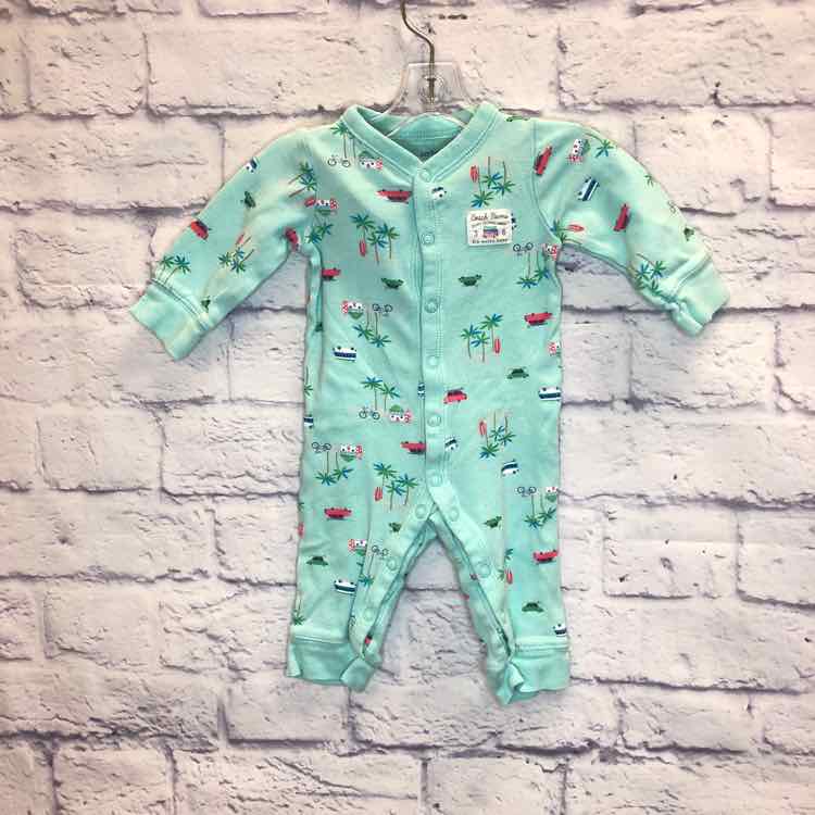 Carters Green Size 3 Months Boys Romper