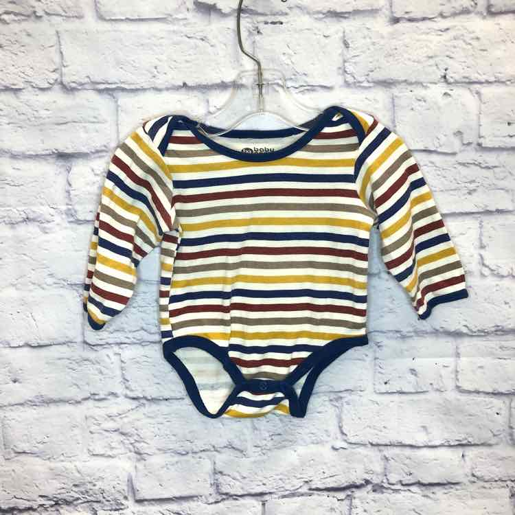 Baby Gear Stripe Size 9-12 Months Boys Bodysuit