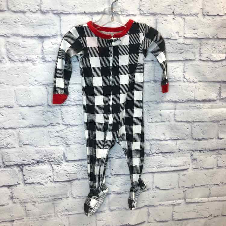 Carters Black & White Size 12 Months Boys Sleeper