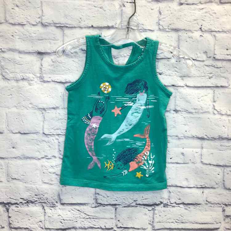 Carters Green Size 4T Girls Tank Top