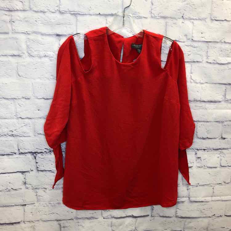 Pea in the Pod Red Size S Maternity Long Slv Top