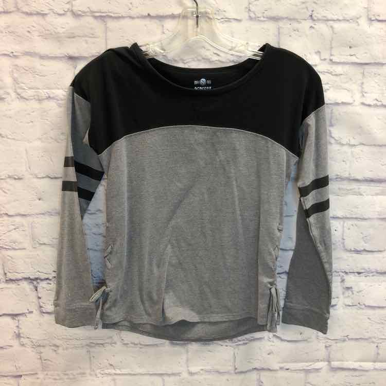 SO Gray Size 10 Girls Long Sleeve Shirt