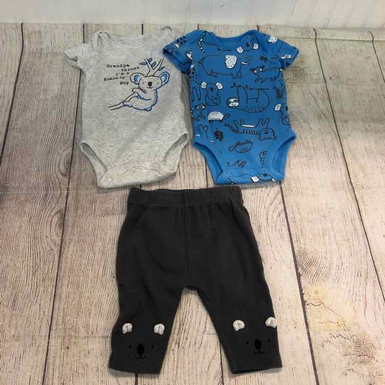 Carters Gray Size 3 Months Boys 3 Piece Outfit