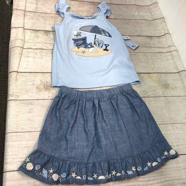 Gymboree Sandy Shores Tank + Skirt Size 8 Girls 2 Piece Outfit