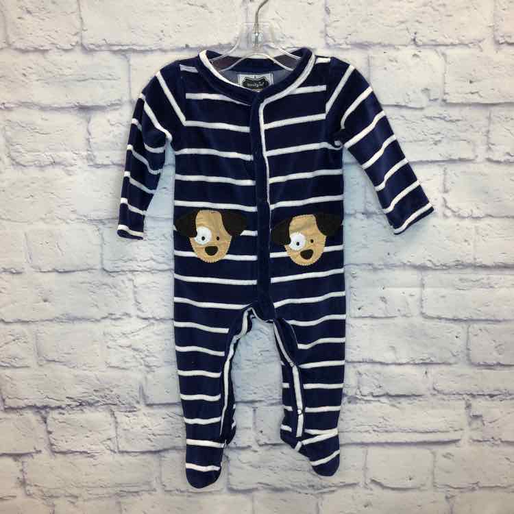 MudPie Blue Size 3-6 Months Boys Romper