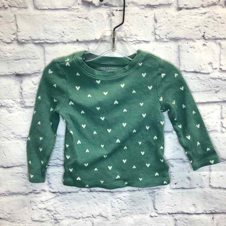 Old Navy Green Size 18-24 months Girls Long Sleeve Shirt