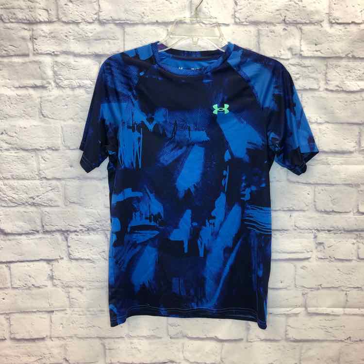 Under Armour Blue Size 16 Boys Short Sleeve Shirt