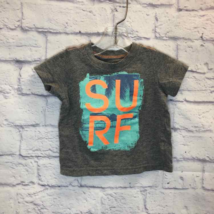 Carters Gray Size 9 Months Boys Short Sleeve Shirt