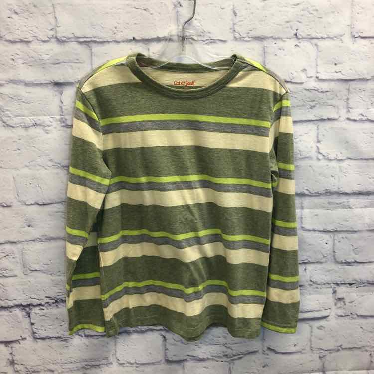 Cat & Jack Green Size 8 Boys Long Sleeve Shirt