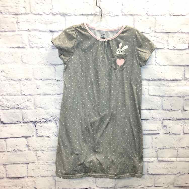 Carters Gray Size 8 Girls Nightgown