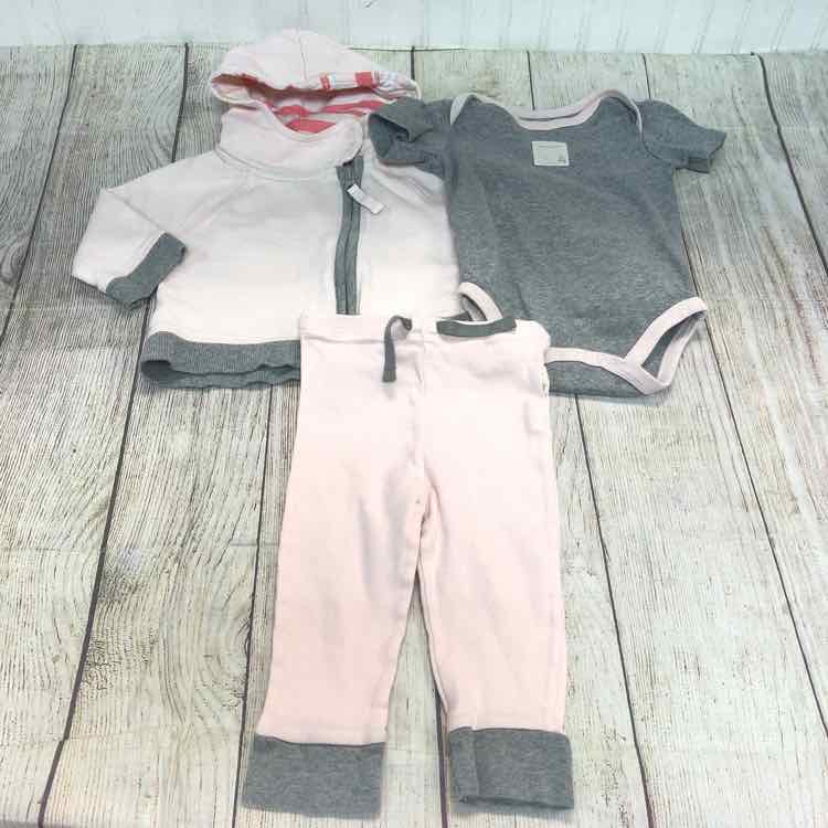 Burts Bees Pink Size 6-9 Months Girls 3 Piece Outfit