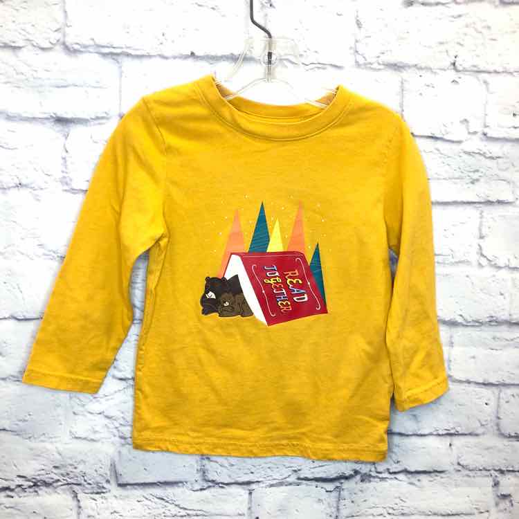 Cat & Jack Yellow Size 3T Boys Long Sleeve Shirt