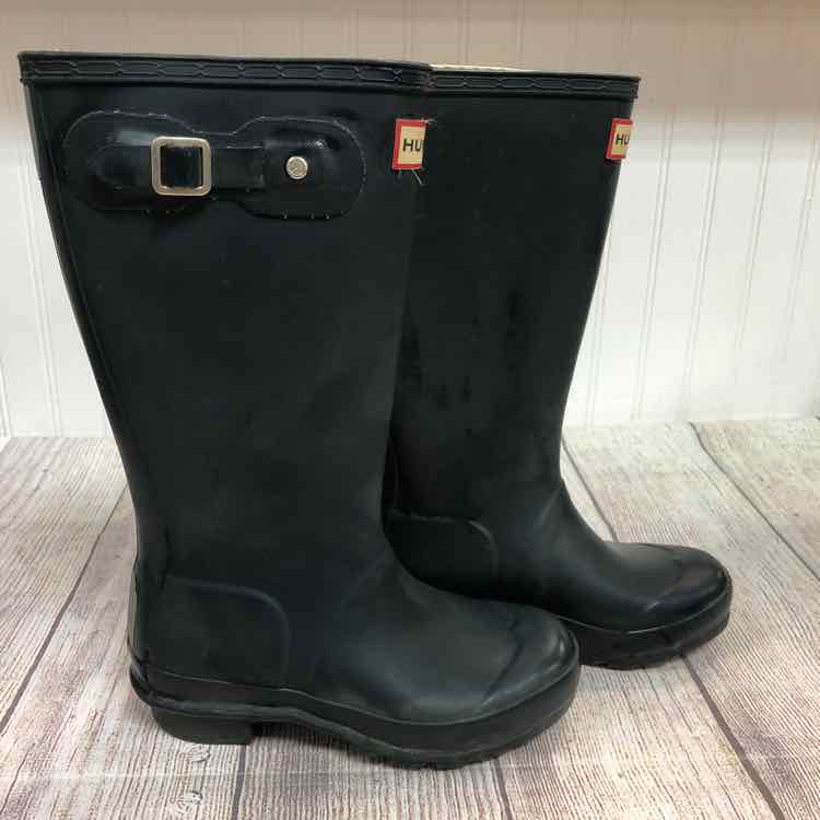 Hunter Navy Size 2 Girls Rain Boots