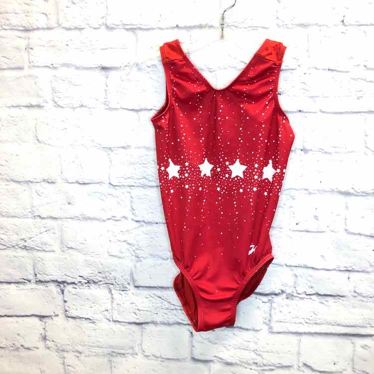 GK Red Size CM Leotard