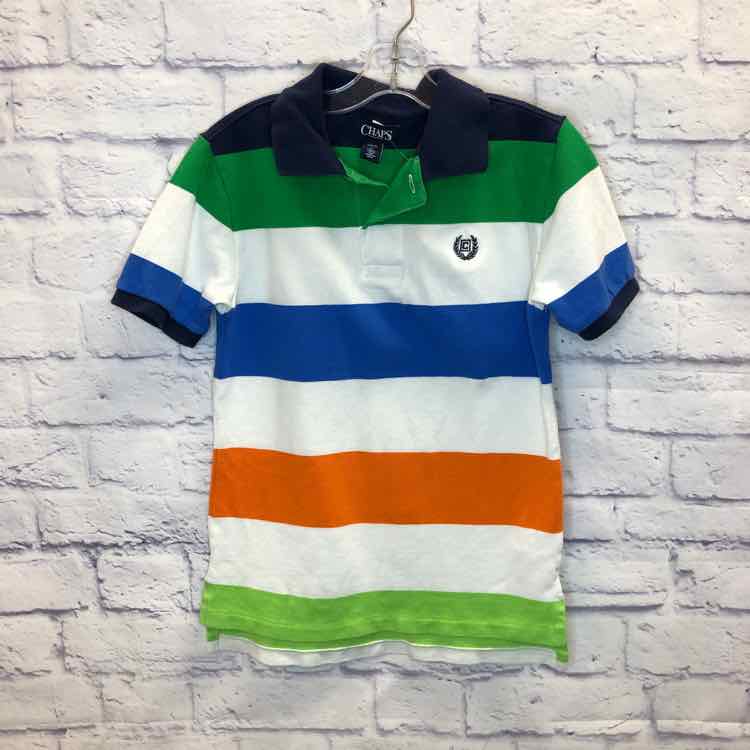 Chaps Stripe Size 8 Boy Polo or Button Down