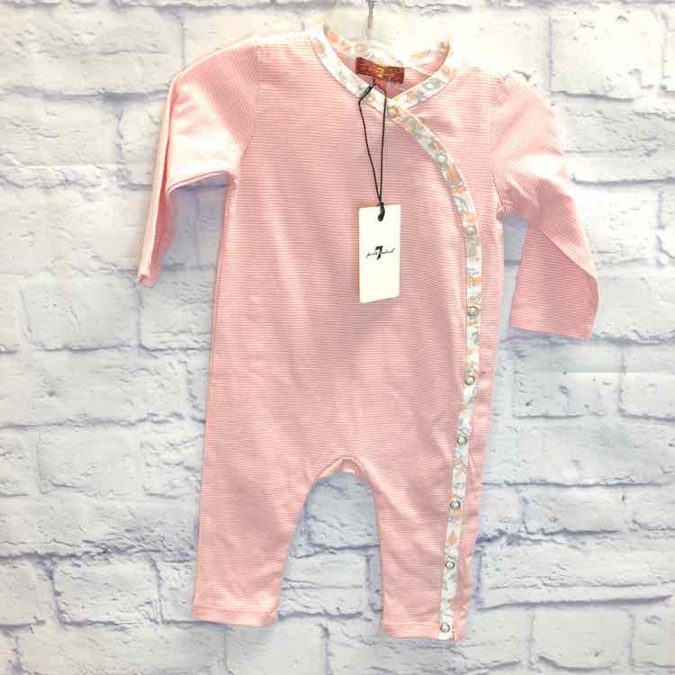 7 For All Mankind Pink Size 6-9 Months Girls Romper