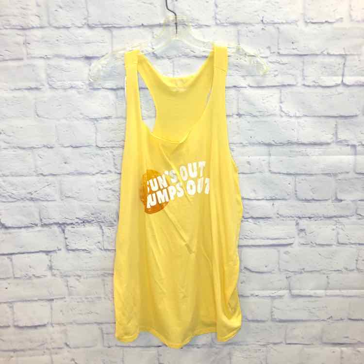 Motherhood Yellow Size L Maternity Tank Top