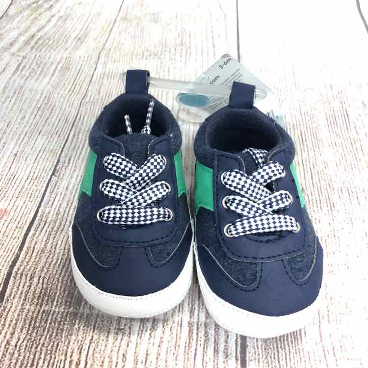 Carters Navy Size 3-6 Months Boys Casual Shoes