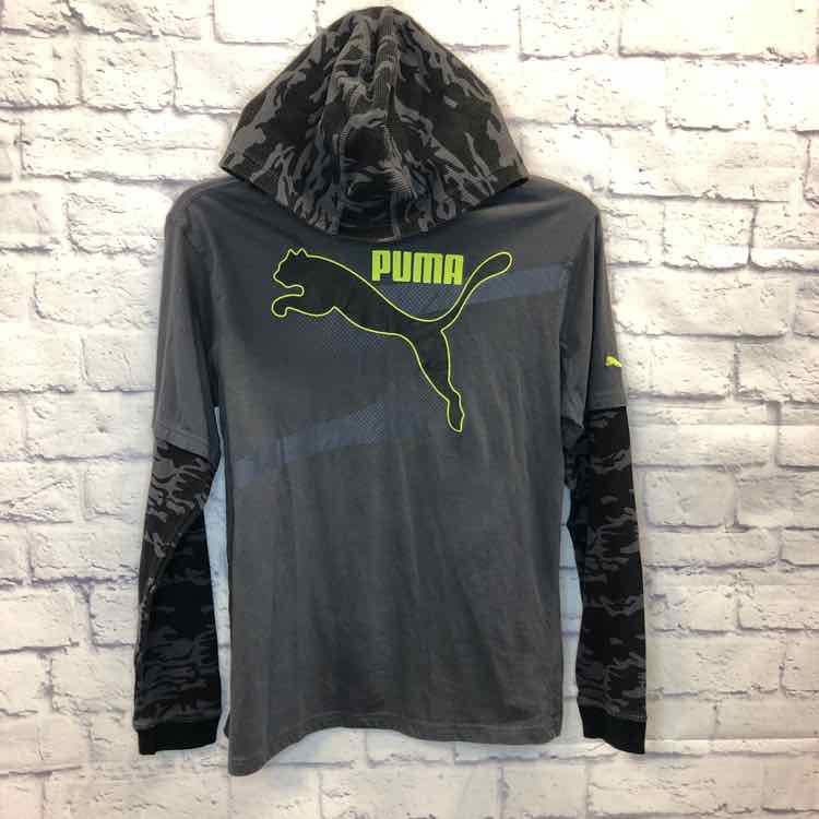 Puma Gray Size 12 Boys Long Sleeve Shirt