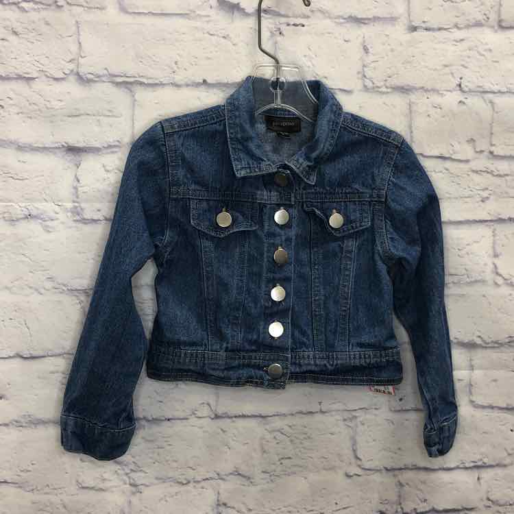 Picapino Denim Size 4T Girls Coat/Jacket