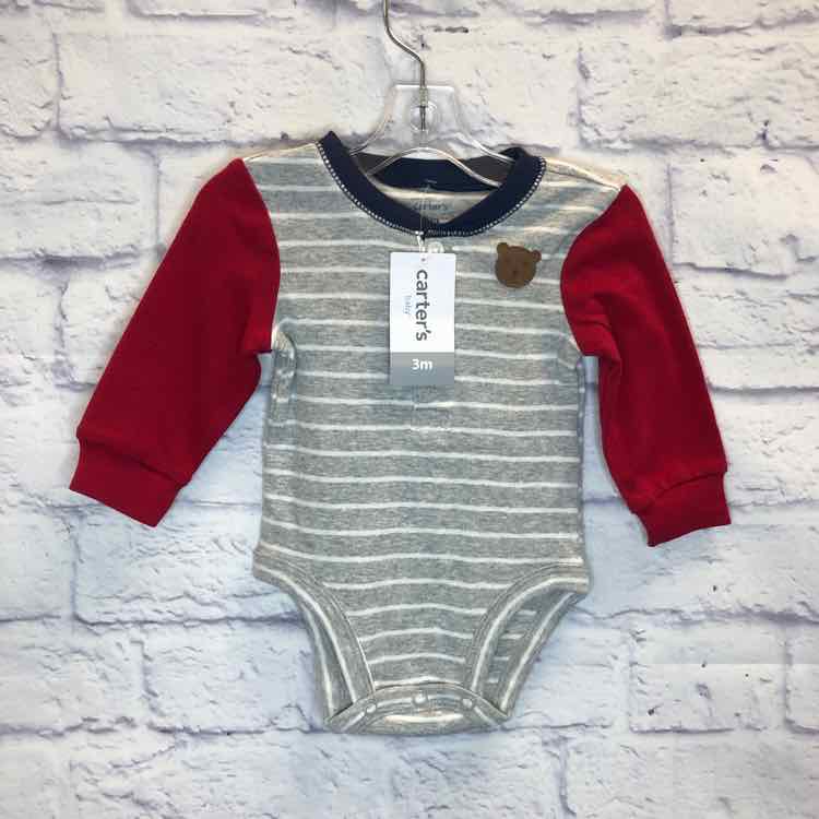 Carters Gray Size 3 Months Boys Bodysuit