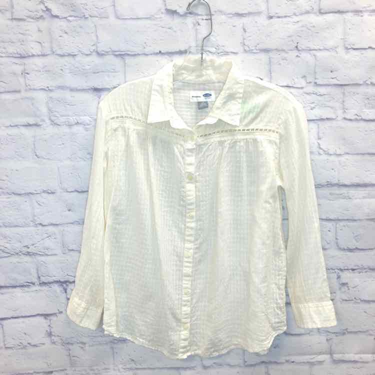 Old Navy Ivory Size 10 Girl Polo or Button Down