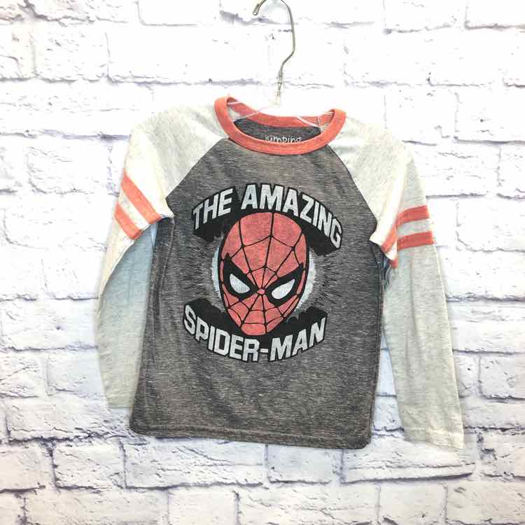 Spiderman Gray Size 6 Boys Long Sleeve Shirt