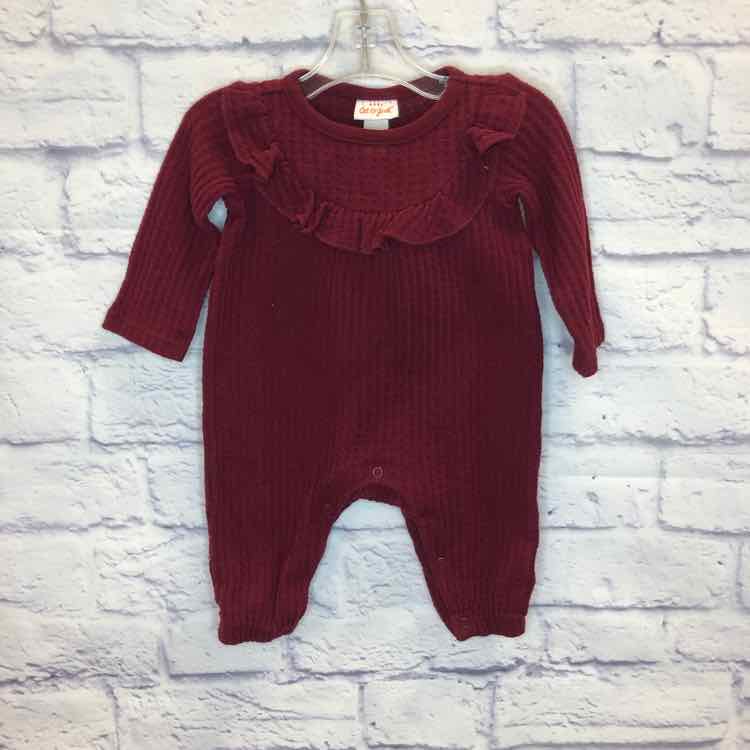 Cat & Jack Maroon Size Newborn Girls Romper