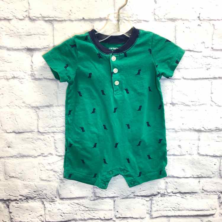 Carters Green Size 9 Months Boys Romper