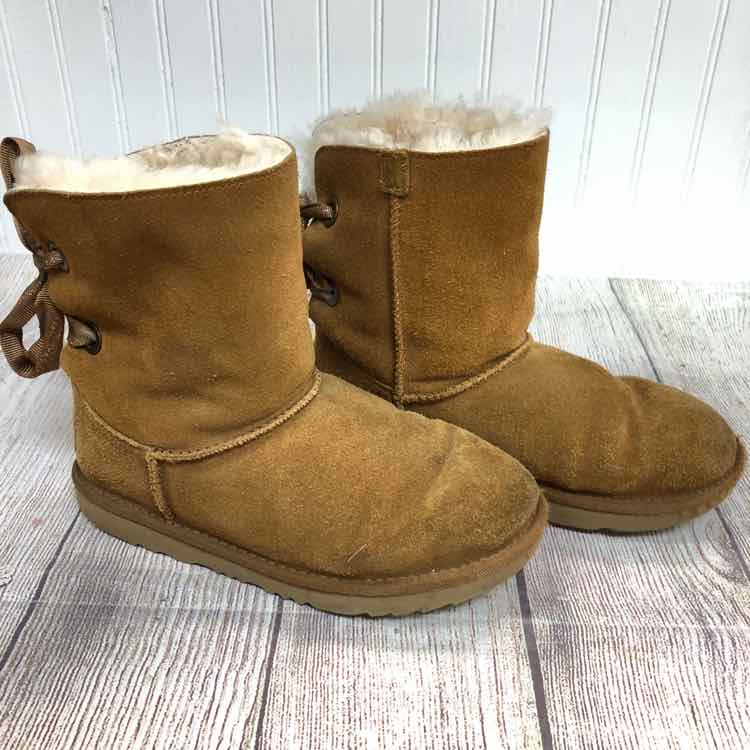 Ugg Customizable Bailey Bow II Brown Size 3 Girls Boots