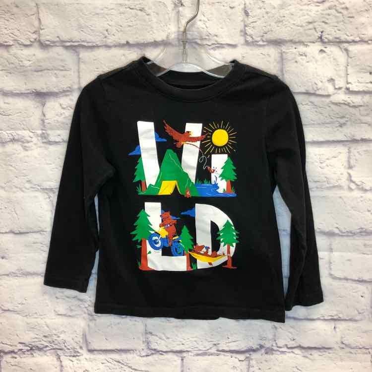 Old Navy Black Size 3T Boys Long Sleeve Shirt