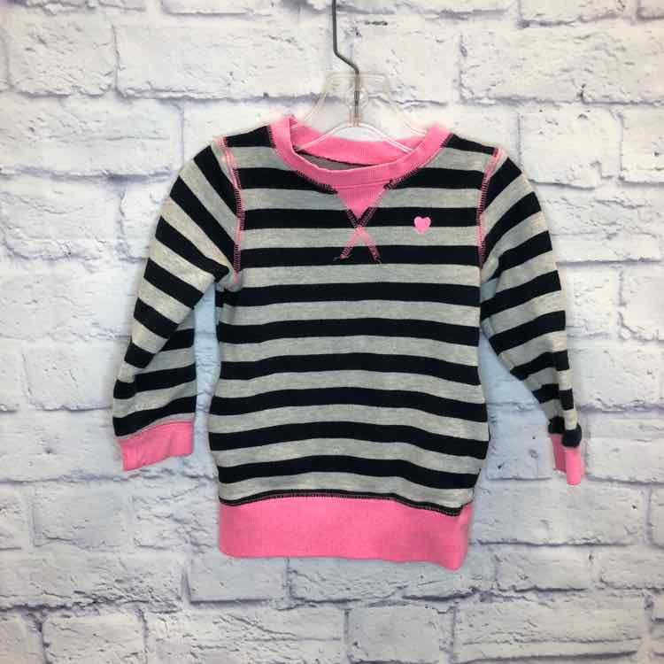 Carters Stripe Size 3T Girls Sweatshirt/Hoodie