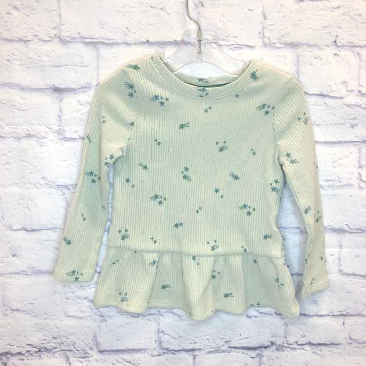 Cat & Jack Green Size 3T Girls Long Sleeve Shirt