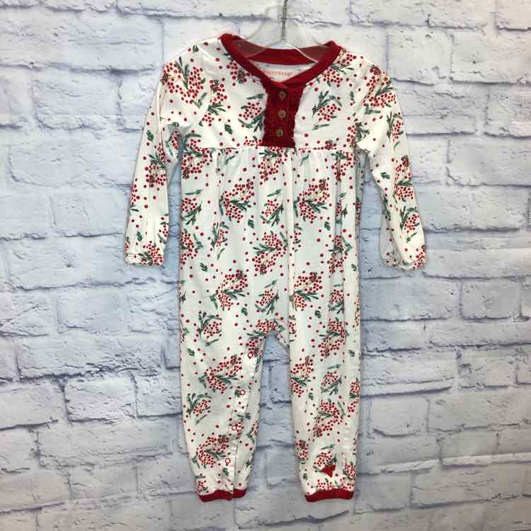 Burts Bees Red Size 18 Months Girls Romper