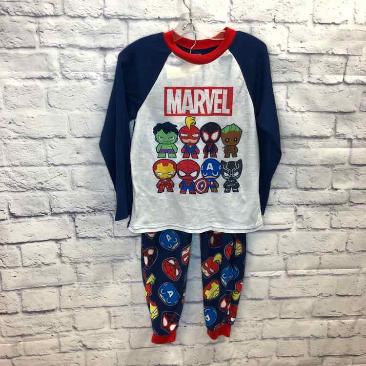 Marvel Blue Size 6 Boys Pajamas