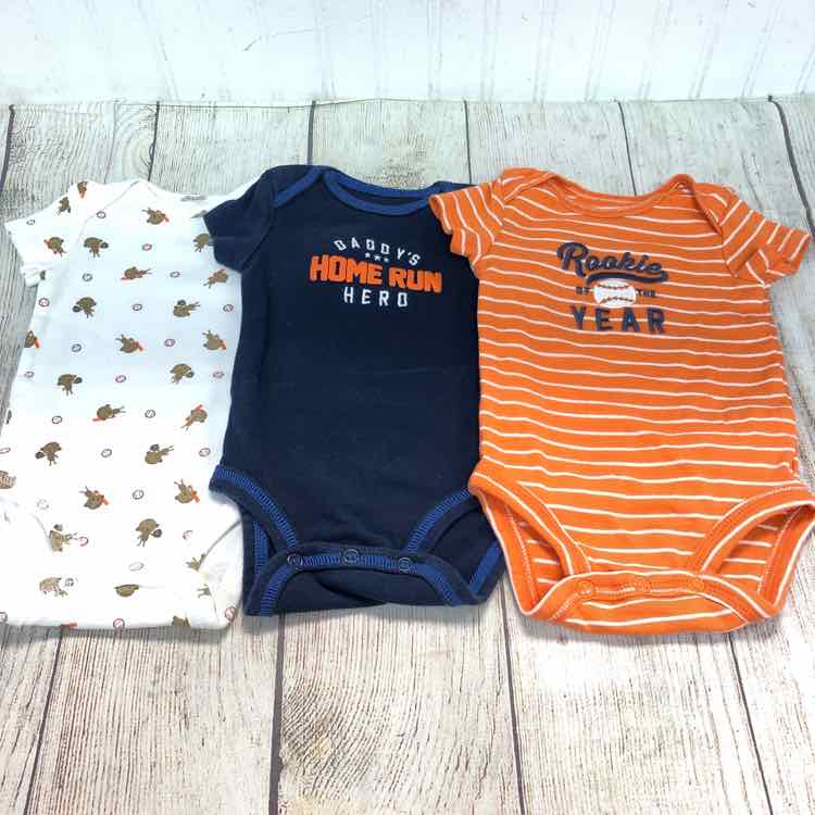 Just One You Orange Size 3 Months Boys Bodysuit