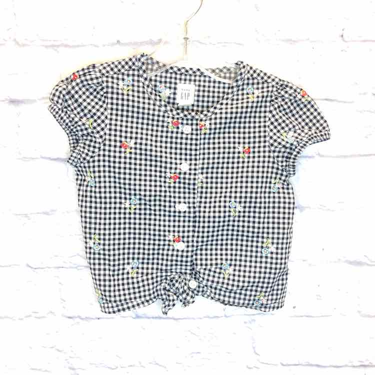 Gap Navy Size 2T Girls Short Sleeve Shirt