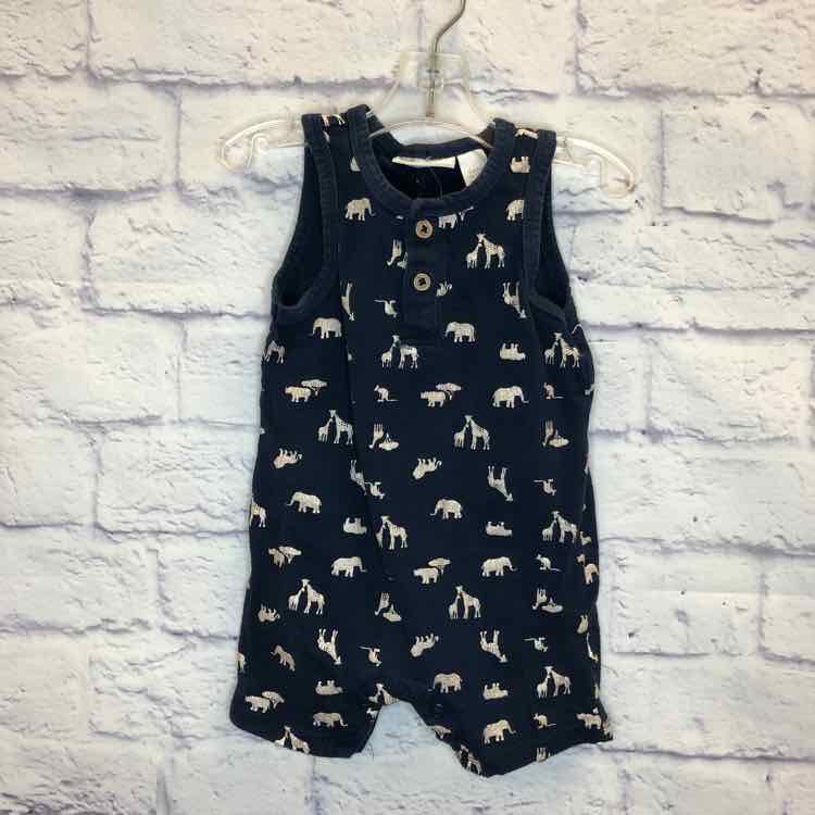 First Impressions Navy Size 3-6 Months Boys Romper