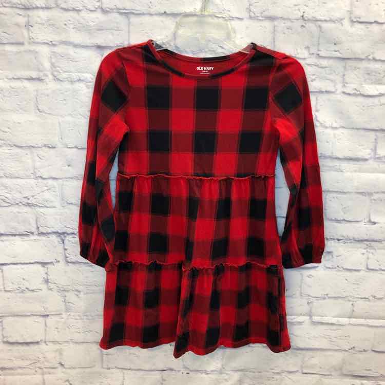 Old Navy Red & Black Size 10 Girls Dress