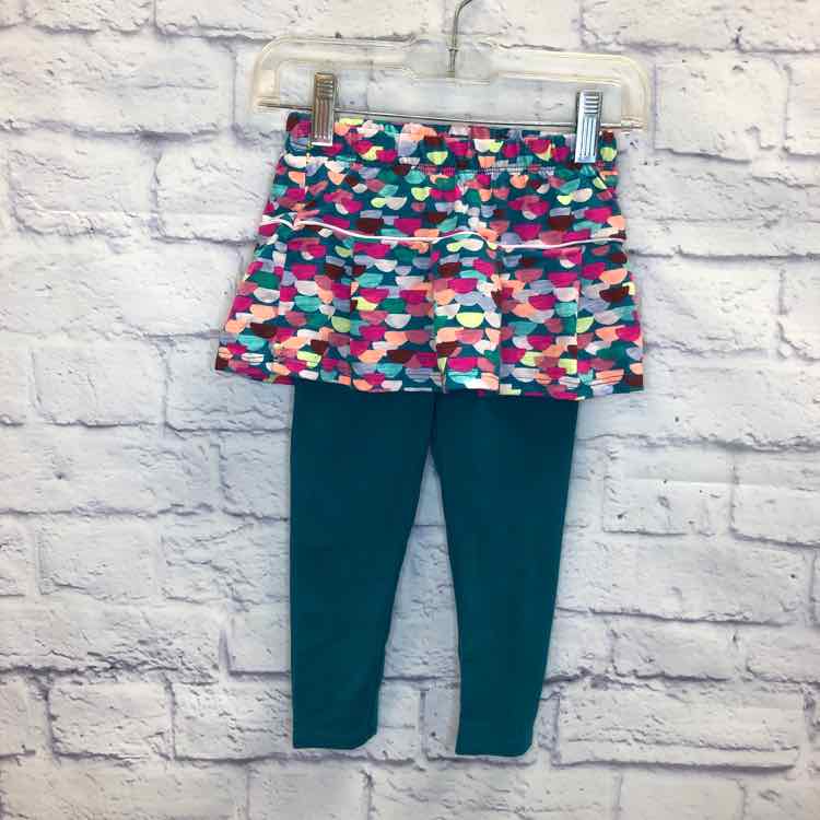 Cat & Jack Green Size 2T Girls Leggings