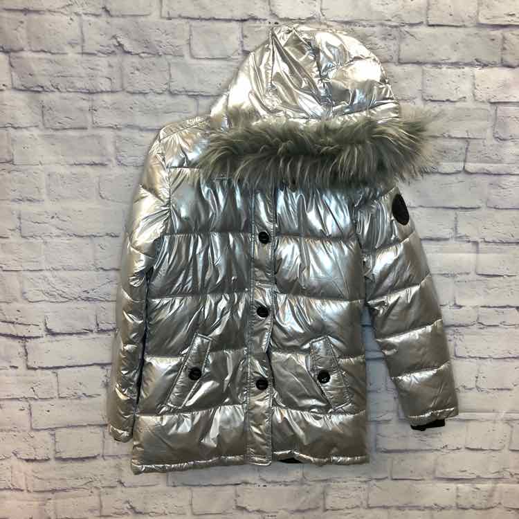 Diesel Silver Size 16 Girls Coat/Jacket